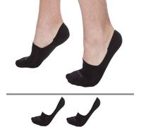 Calvin Klein Lot de 2 Paires de Chaussettes Invisibles Luca Noire Noir M/L