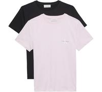 Calvin Klein Lot de 2 t-Shirts A- Logo CN Lv047C905G pour Femme, Multicolore, XL