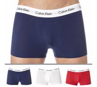 Calvin Klein Lot de 3 Boxers Cotton Stretch Bleu - Blanc - Rouge Marine L