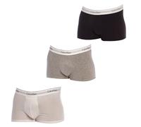 Calvin Klein Boxers Trunk Icon Coton Stretch lot de 3 Noir/Blanc/Gris XL