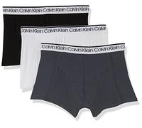 Calvin Klein Lot de 3 Boxers Homme Trunk 3 PK avec Stretch, Black/White/Turbulence, XL [Amazon Exclusive]