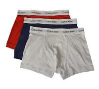 Calvin Klein, lot de 3 boxers pour homme, coton stretch, élastique apparent, log