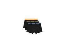 Calvin Klein Lot de 3 Boxers pour Homme Mat, B - Orange/Bleu Ombre/Vert, M