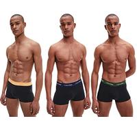 Calvin Klein Tronc bas Coton extensible 3-pack – Noir/Orange‑Bleu ombré/Vert – Taille S