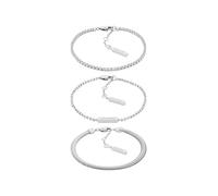 Calvin Klein Lot de 3 Bracelets pour Femme Collection CK TRIO en Acier Inoxydable avec des Cristaux - 35000796