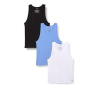 Calvin Klein Lot de 3 débardeurs pour Hommes, Bleu (Black W Blue Descent EMB/Blue DESCE), M Lv00Nb4184