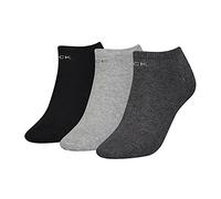 Calvin Klein Lot de 3 paires de chaussettes pour femme, Gris foncé mélangé, taille unique