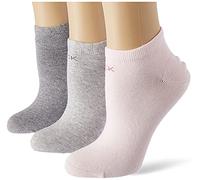 Calvin Klein Sneaker Chaussettes, Rose, Taille Unique (Lot de 3) Femme