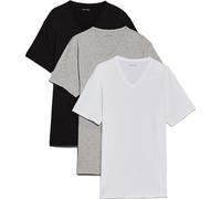Lot de 3 T-shirts col V à manches courtes MP1 - Noir/Blanc/Gris chiné - Homme - Taille M