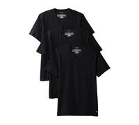 Calvin Klein - Lot de 3 T-shirts en coton stretch col V - Homme - Tops - Noir - Taille: S