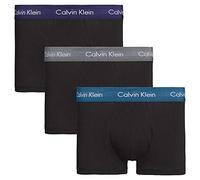 Calvin Klein Low Rise Trunk 3pk, Boxer Homme, Noir (B -ASTRAL AURA/ CORSAIR/ GREY SMOKE SZM), Small