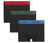 Calvin Klein Low Rise Trunk 3pk, Boxer Homme, Noir (B - EDEN/ VALLARTA BLUE/ TEMPER WB BZP), X-Large