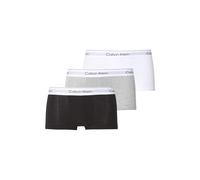 Calvin Klein Caleçon Échancré 3 Pièces - Icon Cotton Stretch - Blanc, Noir, Gris M