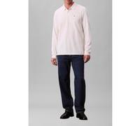 Calvin Klein Ls Casual Pique Polo White Greige Taille: L | Manches longues Outlet | Homme | Blanche