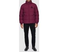 Calvin Klein Ls Chenille Stand Collar Jacket Berry Glaze Taille: M | Vestes d'hiver Outlet | Homme