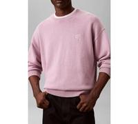 Calvin Klein Ls Easy Cotton Crewneck Orchid Haze Taille: L | Pulls Outlet | Homme | Magenta