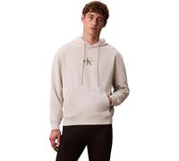 Calvin Klein LS EU 350TERRY Micro MONOLOGO Ho LV04RD243G67U001 Sweat-Shirts pour Homme, Blanc, XS