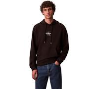 Calvin Klein LS EU 350TERRY Micro MONOLOGO Ho LV04RD243GUB1002 Sweat-Shirts pour Homme, Noir, S