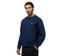 Calvin Klein Ls EU 350terry Monogram CN Swtsh Lv04rc296g Sweatshirts, Blue(Dark Sapphire), M Homme