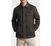 Calvin Klein Ls Melton Wool Blend Peat Taille: M | Vestes d'hiver Outlet | Homme