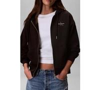 Calvin Klein Jeans Veste de survêtement gris / noir / blanc, Taille S