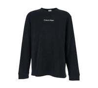 Calvin Klein - LS Rlxd Standard Logo Crewnk Tee - Homme - Tops - Noir - Taille: M