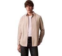 Calvin Klein Ls Solid Oxford Classic Shirt Lv140Em125 Autres Chemises, Brown (Ancient Marble), L Homme