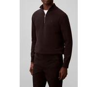 Calvin Klein Ls Supima Quarter Zip Sweater Black Taille: M | Pulls Outlet | Homme | Le Noir