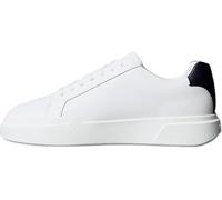 Calvin Klein LTH Ym0ym01344 Chaussures Basses à Lacets pour Homme, Blanc Brillant Bleu Marine, 42 1/3 EU