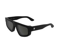 Calvin Klein - Lunettes de soleil rectangle modifiées avec logo emblème - unisex - Accessoires - Noir - Taille: 54 MM