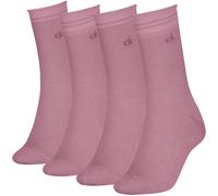 Calvin Klein Lurex Stripe Socks 4 Pairs Rose EU 36-41 Femme