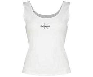 Calvin Klein Lv00qs7603 Graphic Sleeveless T-shirt Blanc M Femme