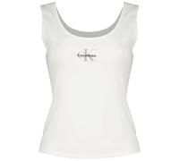 Calvin Klein Lv00qs7603 Graphic Sleeveless T-shirt Blanc S Femme