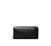 Calvin Klein Portefeuille CK Puller Grand zippé autour avec logo – Noir – Femme
