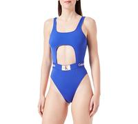 Calvin Klein Maillot de Bain Femme One Piece Ajouré, Bleu (Midnight Lagoon), M