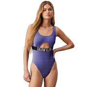 Calvin Klein Maillot de Bain Femme One Piece Ajouré, Bleu (Sapphire Blue), M