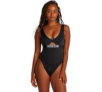 Calvin Klein Maillot de Bain Femme One Piece Dos Nu, Noir (Pvh Black), M