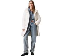 Doudounes femmes Calvin Klein Jeans LOGO BELT LONG PUFFER Blanc EU M