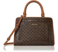 Calvin Klein Margot Textured Logo Emboss Satchel