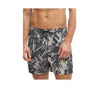 CALVIN KLEIN Medium Drawstring-print Km0km01120 Homme Short de bain, Black (Ck Palm Black Tex Aop), M
