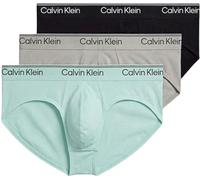 Calvin Klein Men Hip Brief 3PK Green (Black/Light Cast/Feel The Mint) S