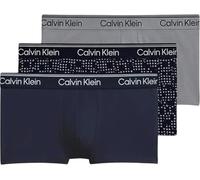 Calvin Klein Men Low Rise Trunk 3PK Blue (Shoreline/Cut Circles Shoreline/Mis) XL