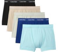 Calvin Klein Men Trunk 5pk Blue (Plume/Misty Sage/Black/Sodalite) XL