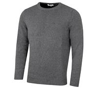 Calvin Klein Mens Chunky Crew Neck Sweater - Grey Marl - XXXL