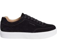 Calvin Klein Men's Lace-Up Suede Low-Top Trainers Noir/Blanc 9 (43) Male