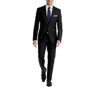 Calvin Klein Men's Slim Fit Suit Separates, Solid Black, 34W x 30L