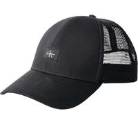 Calvin Klein Men'sMonologo Patch tissé Trucker LV04D5099G Casquette Noir Taille Unique