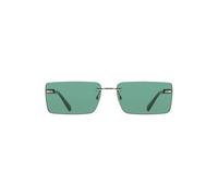 Calvin Klein - Metal Rectangular Lunettes de soleil - Femme - Accessoires - Vert - Taille: ONE Size