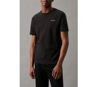 Calvin Klein Micro Logo Interlock Ck Black Taille: XS | T-shirts Basiques Outlet | Homme | Le Noir