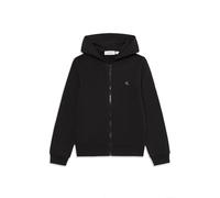 Calvin Klein Mini Badge Zip-Through Iu0iu00707 Sweat-Shirt zippé, Black (CK Black), 16 Years Mixte